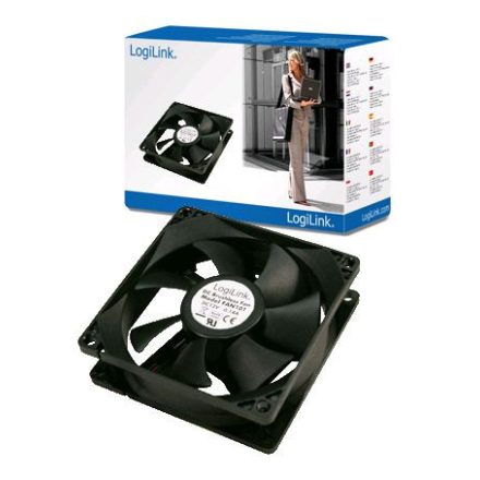 LogiLink ház hűtő ventilátor 8 cm fekete (FAN101)