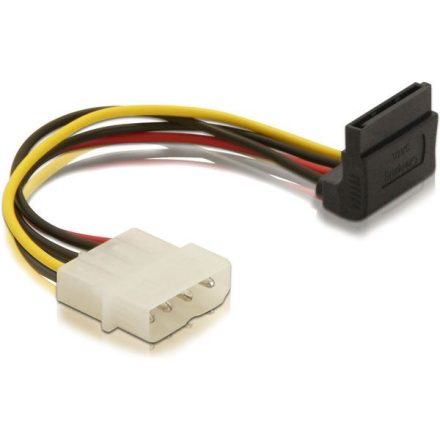 DeLock DL60104 SATA HDD (derékszögű) – 4 tűs apa (Molex) hálózati kábel