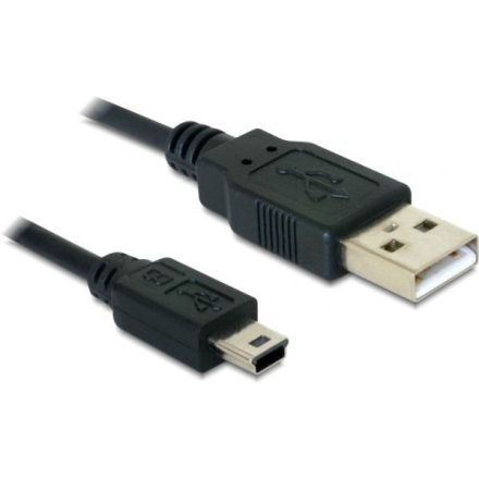 DeLock DL82273 USB 2.0-A -> USB mini-B 5 pin 1 m apa / apa kábel
