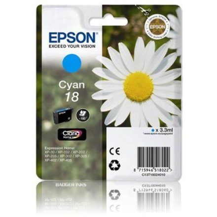 Epson T18024010 Cyan tintapatron 3,3ml