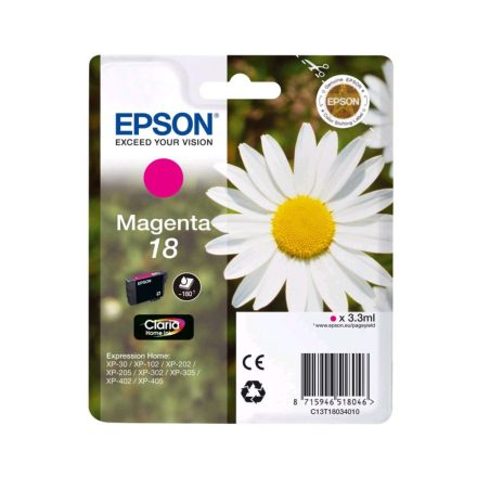 Epson T18034010 Magenta tintapatron 3,3ml