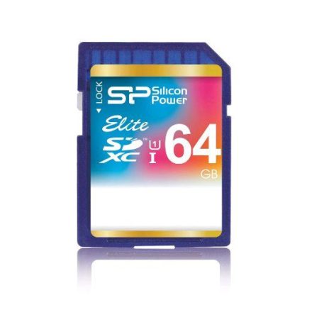 64GB SD XC memória kártya Silicon Power UHS-I Elite (SP064GBSDXAU1V10)