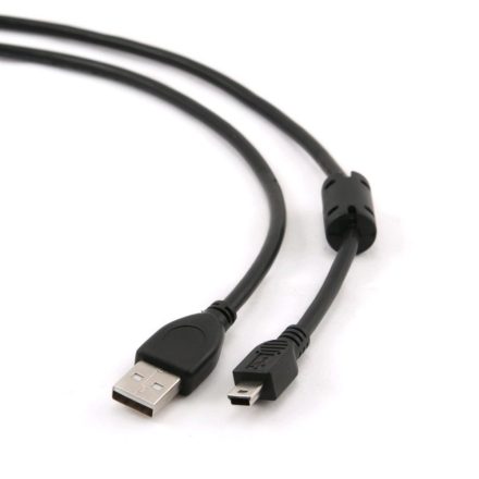 Gembird Cablexpert USB 2.0 -->  mini-USB B-type male ferrite 1.8m kábel (CCF-USB2-AM5P-6)