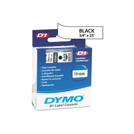 DYMO "D1" Feliratozógép szalag 19 mm x 7 m fekete-fehér (GD45803)