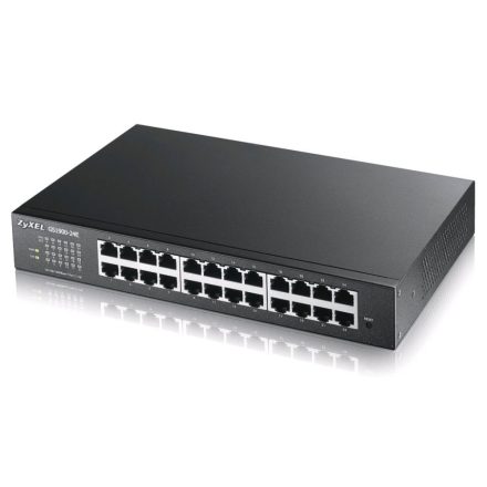 ZyXel GS1900-24E 24-Portos GbE Smart Managed Switch (GS1900-24E-EU0101F / GS1900-24E-EU0102F / GS1900-24E-EU0103F)