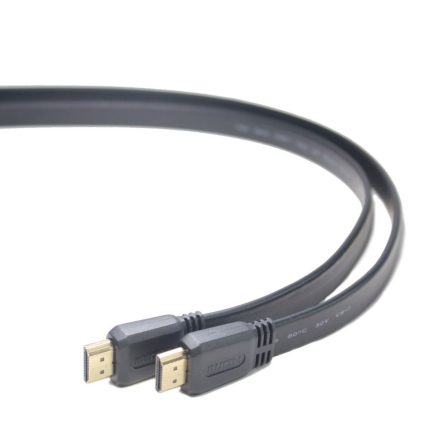 Gembird Cablexpert HDMI male-male lapos kábel 1.8m fekete (CC-HDMI4F-6)