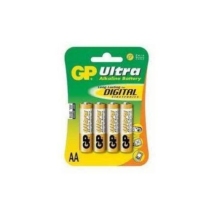 GP 1.5V Ultra alkáli 15AU ceruza (AA) elem (4db/blister)  (GP15AU-2UE4)