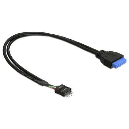 Delock USB 3.0 pin header 19 tűs anya > USB 2.0 pin header 8 tűs male (83095)