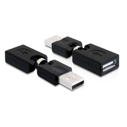 Delock forgatható adapter USB 2.0-A apa > anya (65260)