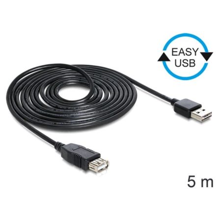 Delock 83373 USB 2.0 -A apa > USB 2.0-A anya hosszabbító kábel 5 m