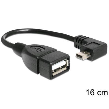 Delock 83245 USB mini apa > USB 2.0-A anya OTG kábel 16 cm