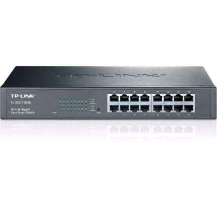 TP-Link TL-SG1016DE 10/100/1000 16 portos easy smart asztali switch