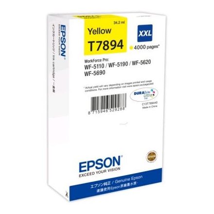 Epson T7894 XXL sárga patron (C13T789440)