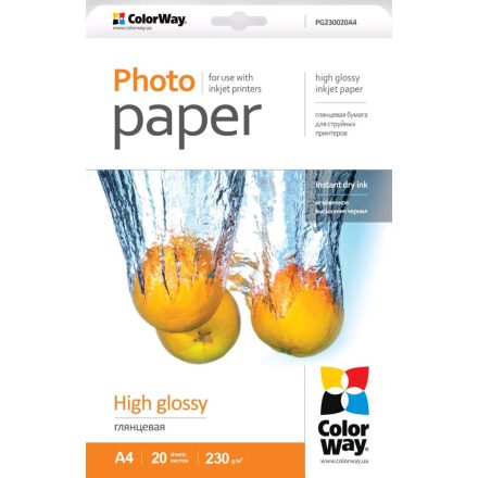 ColorWay PG230020A4 fotópapír fényes A4/20db