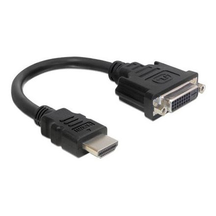 Delock 65327 HDMI 19 pin male --> DVI 24+1 (DVI-D) female 20cm adapter