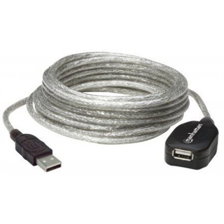 Manhattan USB 2.0 aktív hosszabító kábel 5m (519779)