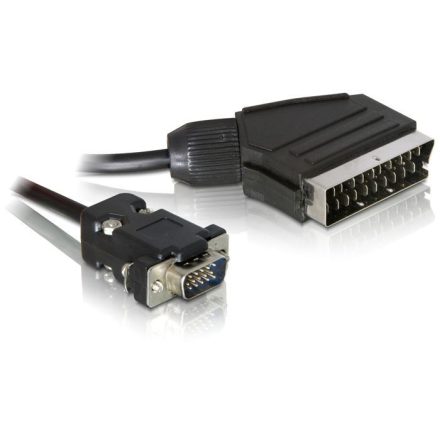 Delock 65028 SCART kimenet –-> VGA bemenet 2 m kábel