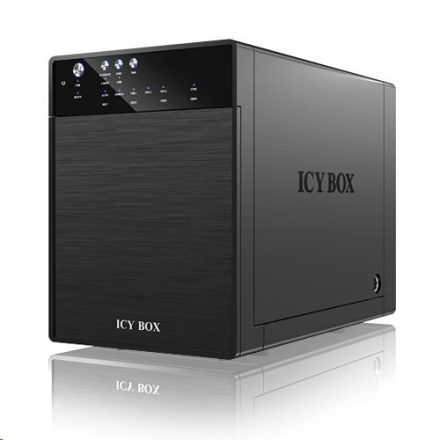 RaidSonic ICY BOX 4x3.5" SATA HDD külső ház USB 3.0 és SATA fekete (IB-3640SU3)