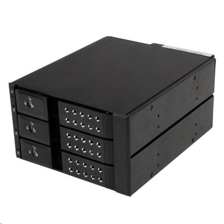 StarTech.com 3x3.5" HDD beépíthető mobil rack (HSB3SATSASBA)