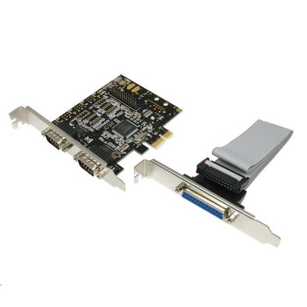 LogiLink 2xSoros 1xPárhuzamos bővítő kártya PCI-E (PC0033)