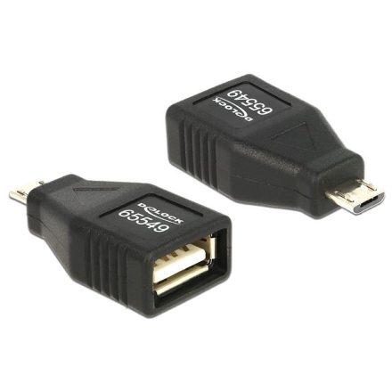 Delock 65549 USB Micro B male > USB 2.0 female OTG adapter