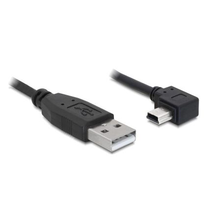 Delock 82682 USB 2.0-A male > USB mini-B 5pin male hajlított 2m
