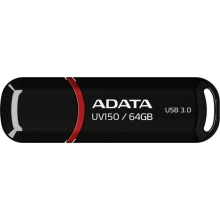 Pen Drive 64GB ADATA UV150 fekete USB 3.0 (AUV150-64G-RBK)