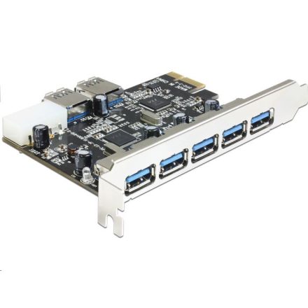 DeLock 5+2x USB 3.0 bővítő kártya PCI-E (89355)