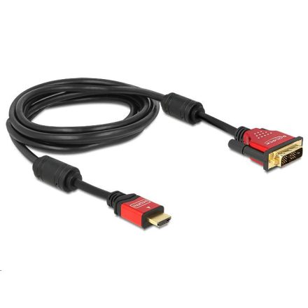 Delock 84343 HDMI apa -> DVI apa átalakító kábel 3m