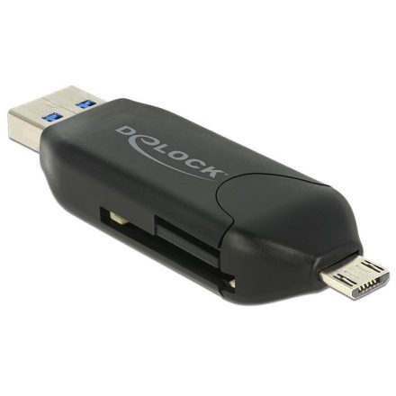 DeLock 91734 kártyaolvasó Micro USB OTG + USB 3.0 port