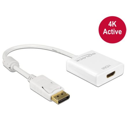 DeLock 62608 DisplayPort apa -> HDMI anya 4K fehér