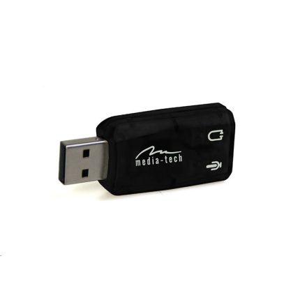 Media-Tech MT5101 Virtu 5.1 USB külső hangkártya fekete