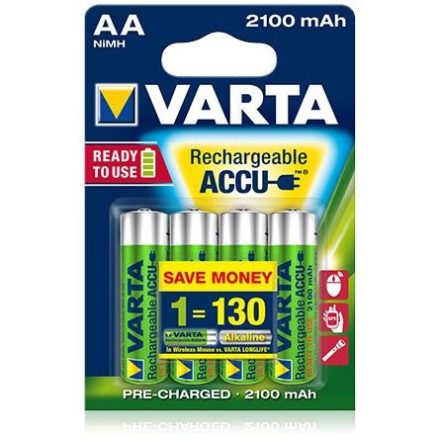 Varta Ready To Use AA Ni-Mh 2100 mAh ceruza akku (4db/csomag)