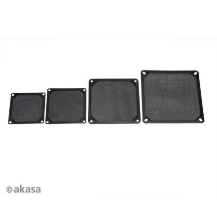 Akasa aluminium ventilátor porszűrő 8cm fekete (GRM80-AL01-BK)