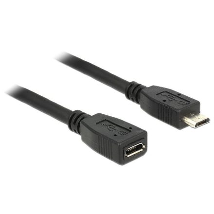 Delock 83248 USB micro-B apa > micro-B anya hosszabbító kábel 1m