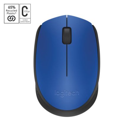 Logitech M171 vezeték nélküli egér kék-fekete (910-004640)