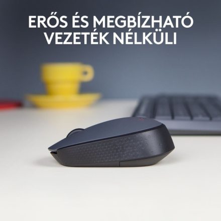 Logitech M170 vezeték nélküli egér fekete-szürke (910-004642)