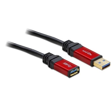 Delock 82752 USB 3.0-A apa / anya prémium hosszabbító kábel, 1 m