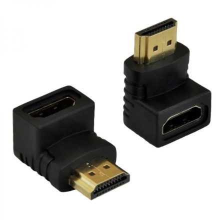 Akyga AK-AD-01 HDMI apa / HDMI anya 90°-os adapter