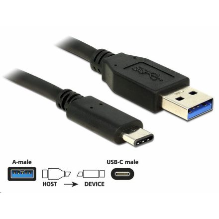 Delock 83870 USB 3.1 (gen2) -> USB Type-C (USB-C) 1m kábel