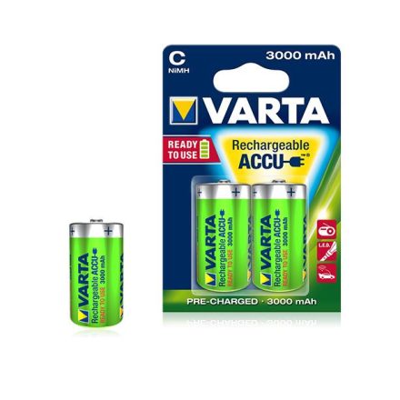 Varta Ready To Use C Ni-Mh 3000 mAh akku (2db/csomag)