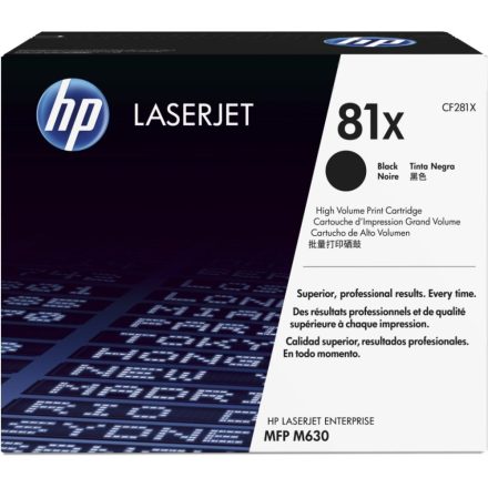 HP CF281X (81X) nagykapcítású fekete toner