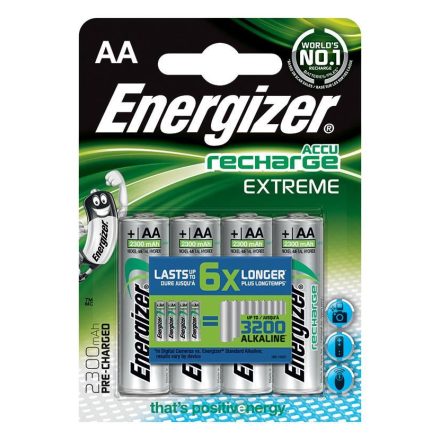 Energizer Extreme 2300 mAh AA akkumulátor (4db/csomag)  (7638900349993)