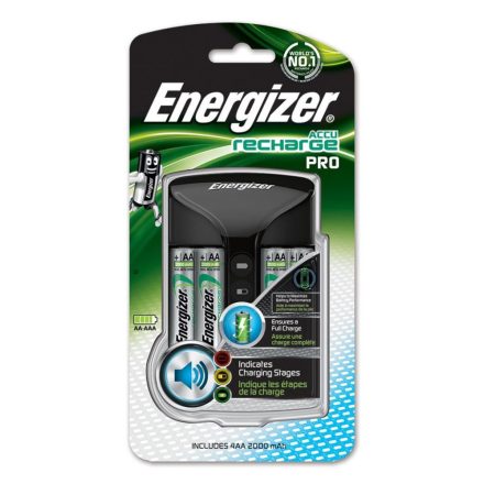 Energizer Pro töltő + Power Plus AA akkumulátor (4db/csomag)  (7638900398373)