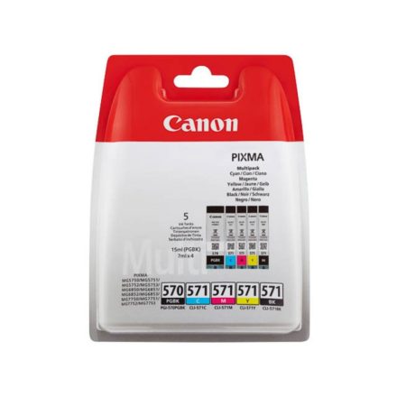 Canon PGI-570/CLI-571 PGBK/C/M/Y/BK Multipack tintapatron  (0372C004)