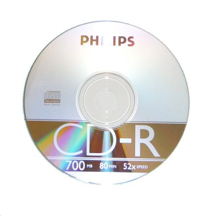 Philips CD-R 80'/700MB lemez slim tokos