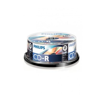 Philips CD-R 80'/700MB lemez hengeres 25db/cs