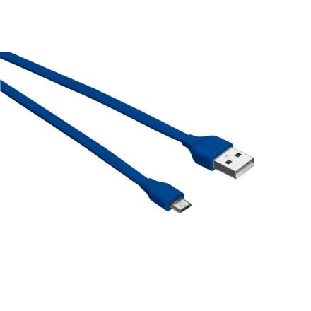 Trust Urban lapos Micro-USB - USB adat/töltőkábel 1m kék  (20136)