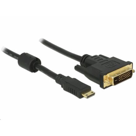 Delock 83582 Mini HDMI C --> DVI-D 1m kábel