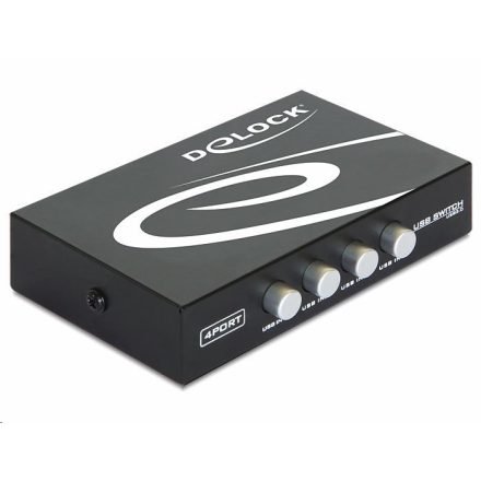 Delock 87634 4 portos manuális USB 2.0 kapcsoló